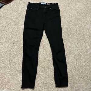 7 For All Mankind Black Ankle Skinny pant in Black - size 4/27 skinny mid rise